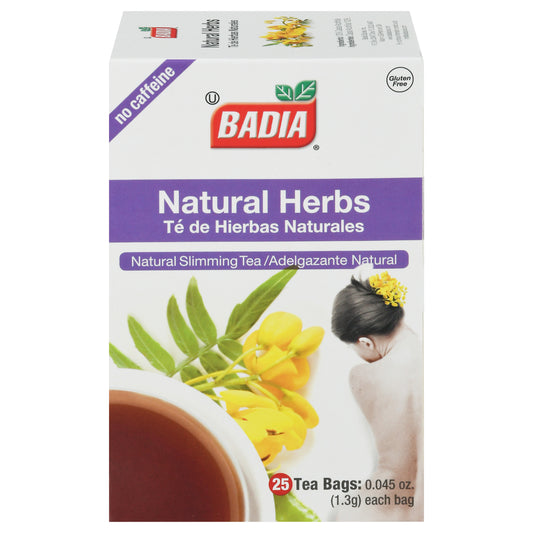 Badia Tea Natural Herbs 25 Bg (Pack Of 10)