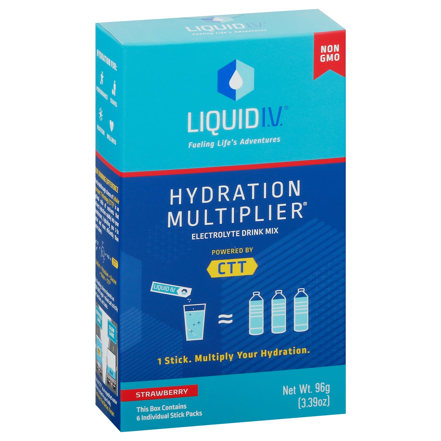 Liquid Iv Hydration Strawberry 3.39 Oz Pack of 1