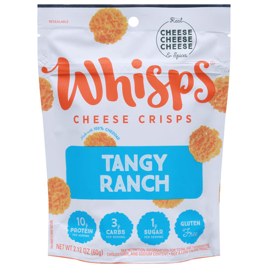 Whisps Crisp Tangy Ranch Cheese 2.12 oz (Pack Of 12)