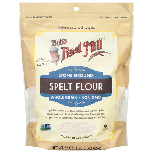 Bobs Red Mill Flour Spelt 22 Oz Pack of 4