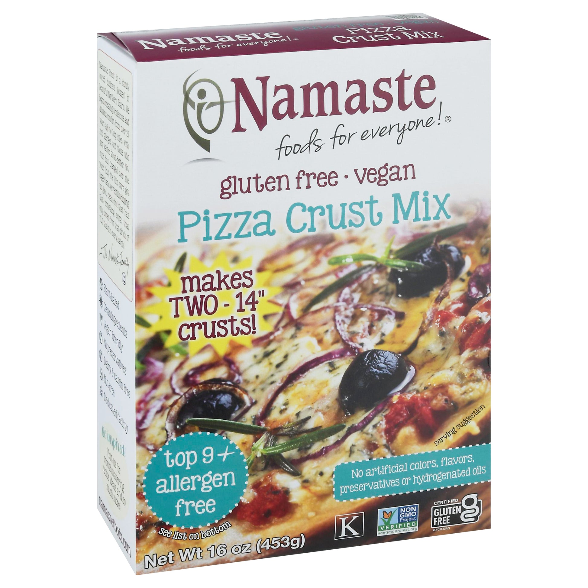 Namaste Foods Mix Pizza Crust 16 Oz (Pack Of 6)