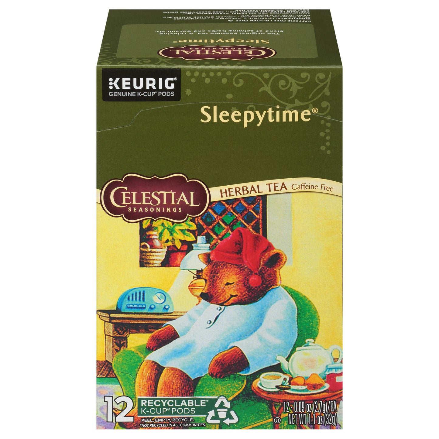 Celestial Seasonings Tea Kcup Sleepy Time Herb 12 Pc (Pack Of 6)