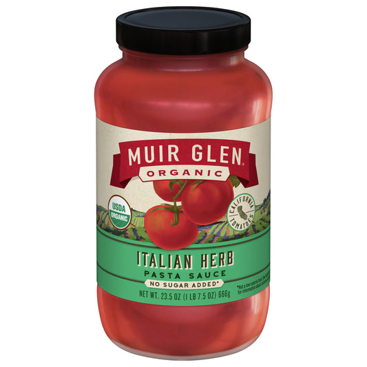 Muir Glen Sauce Pasta Italian Herb 23.5 Oz (Pack Of 12)