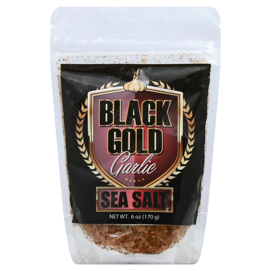 Black Gold Garlic Sea Salt Black Garlic 6 Oz Pack of 6