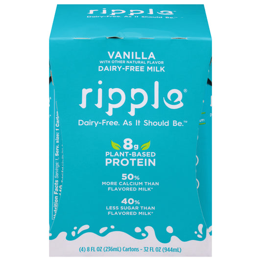 Ripple Milk Aseptic Vanilla 32 FO (Pack Of 4)