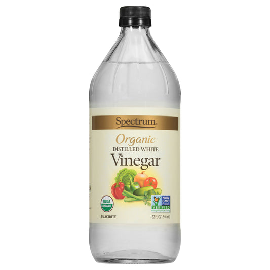 Spectrum Naturals Vinegar White Distld Organic 32 Oz (Pack of 6)