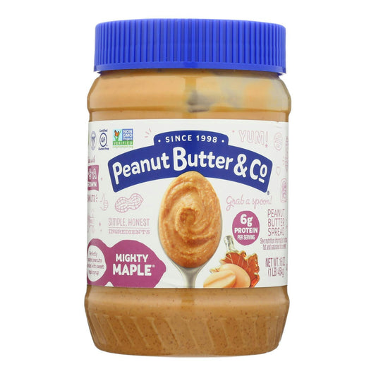 Peanut Butter and Co Peanut Butter - Mighty Maple 16 oz (Pack of 6)