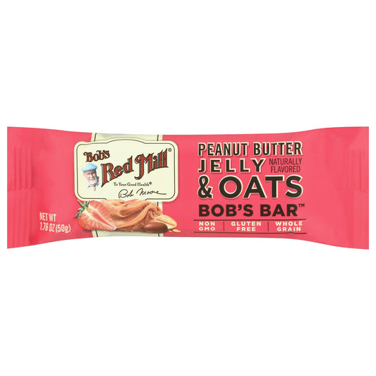 Bobs Red Mill Bar Oat Peanut Butter Jelly 1.76 oz (Pack of 12)