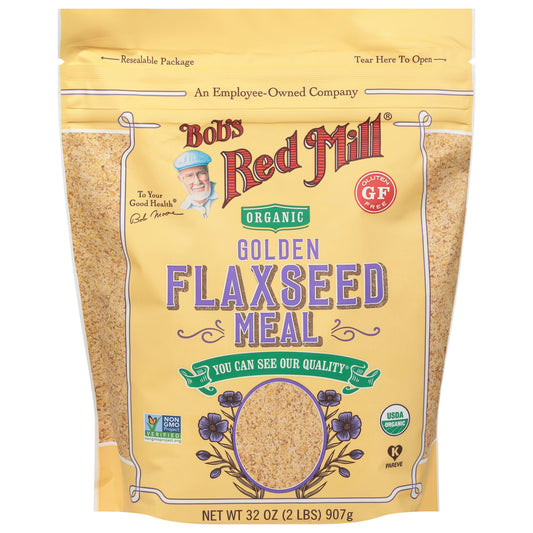 Bobs Red Mill Flaxseed Meal Golden Org 32 oz (Pack of 4)