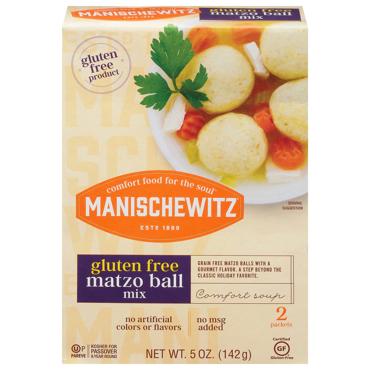 Manischewitz Mix Matzo Ball Gluten Fre 5 Oz (Pack of 12)