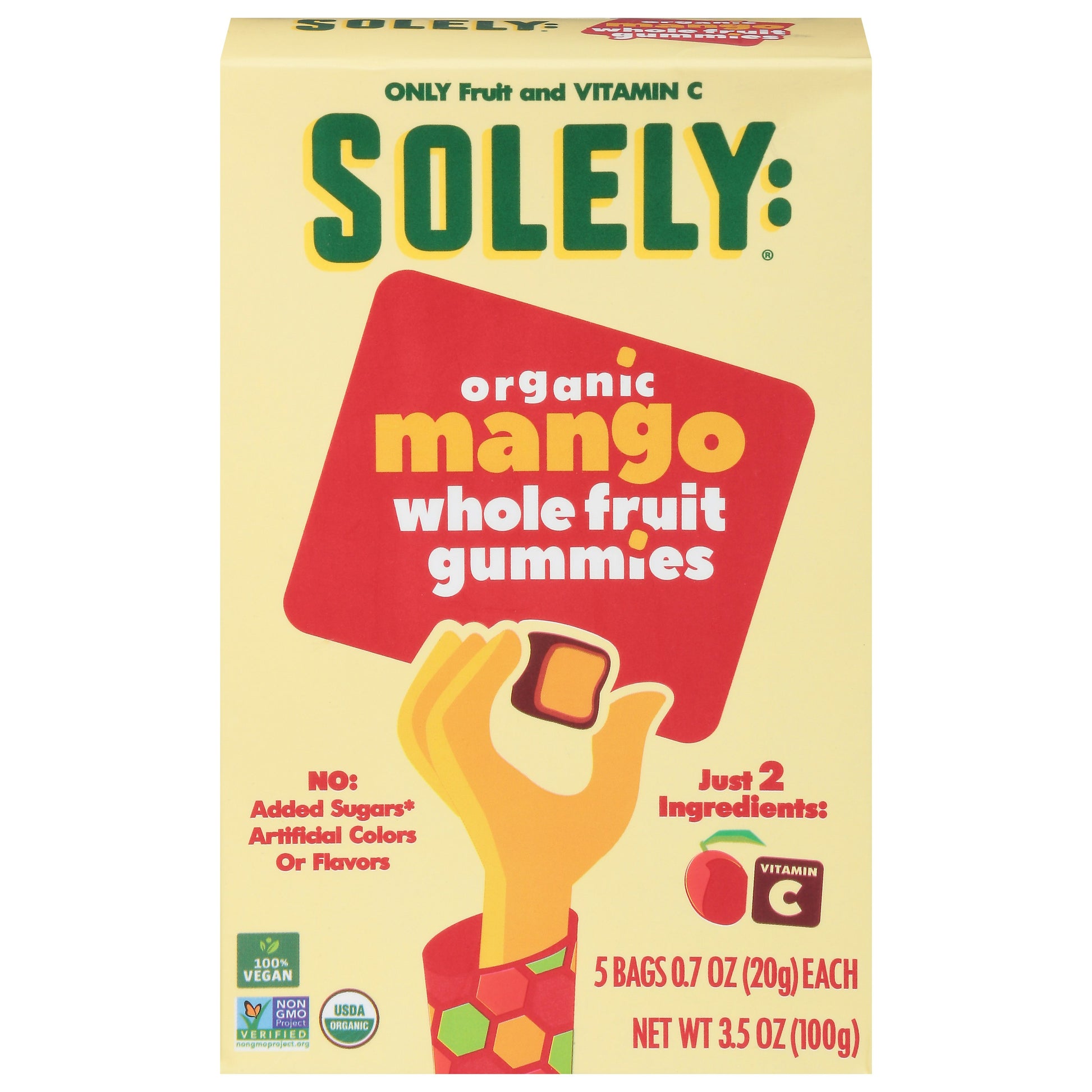 Solely Fruit Gummies Mango 3.5 oz (Pack of 8)