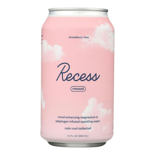 Recess Sparkling Water Strawberry Rose Magnesium 12 fl. oz (Pack of 12)