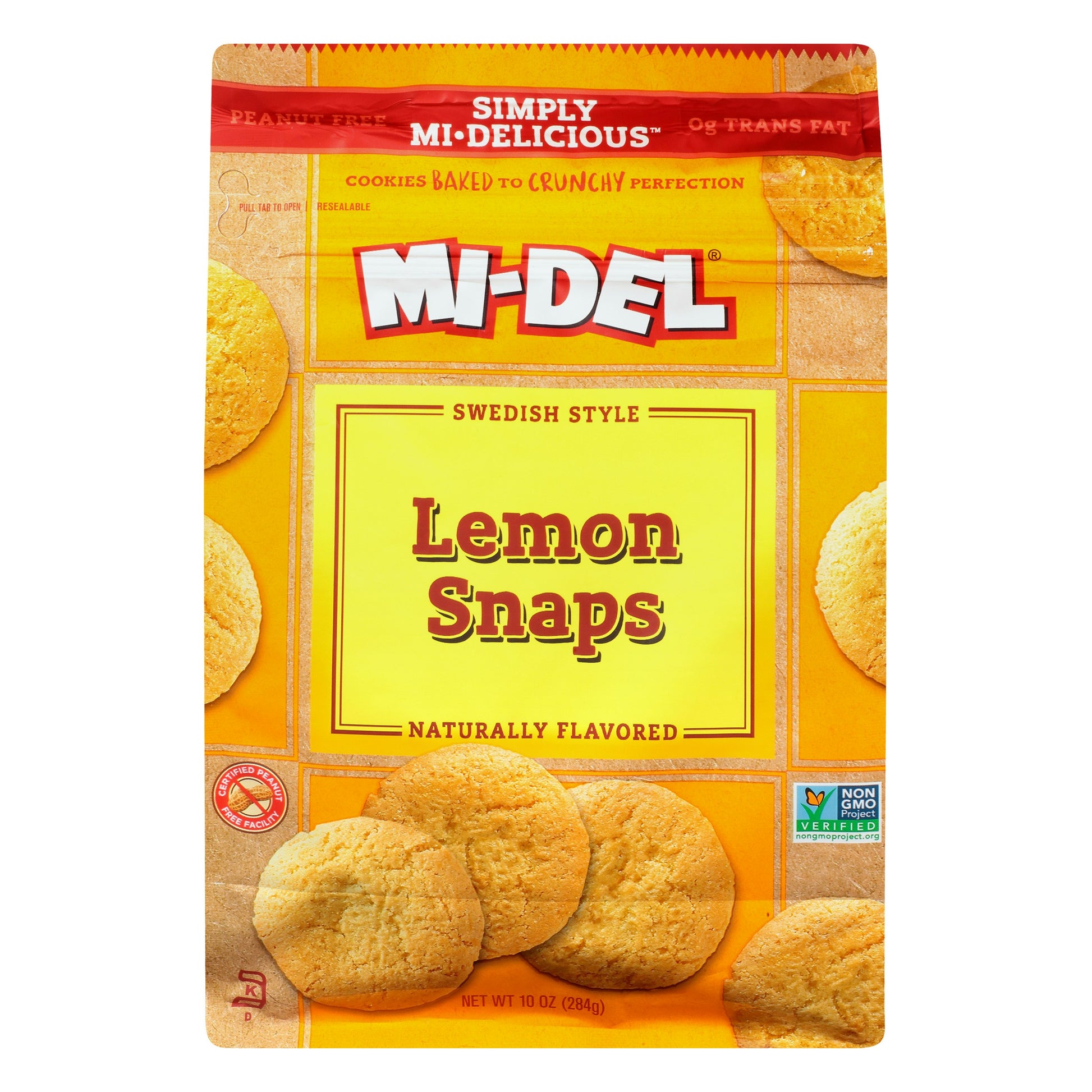 Midel Cookie Snap Lemon 10 oz (Pack of 8)