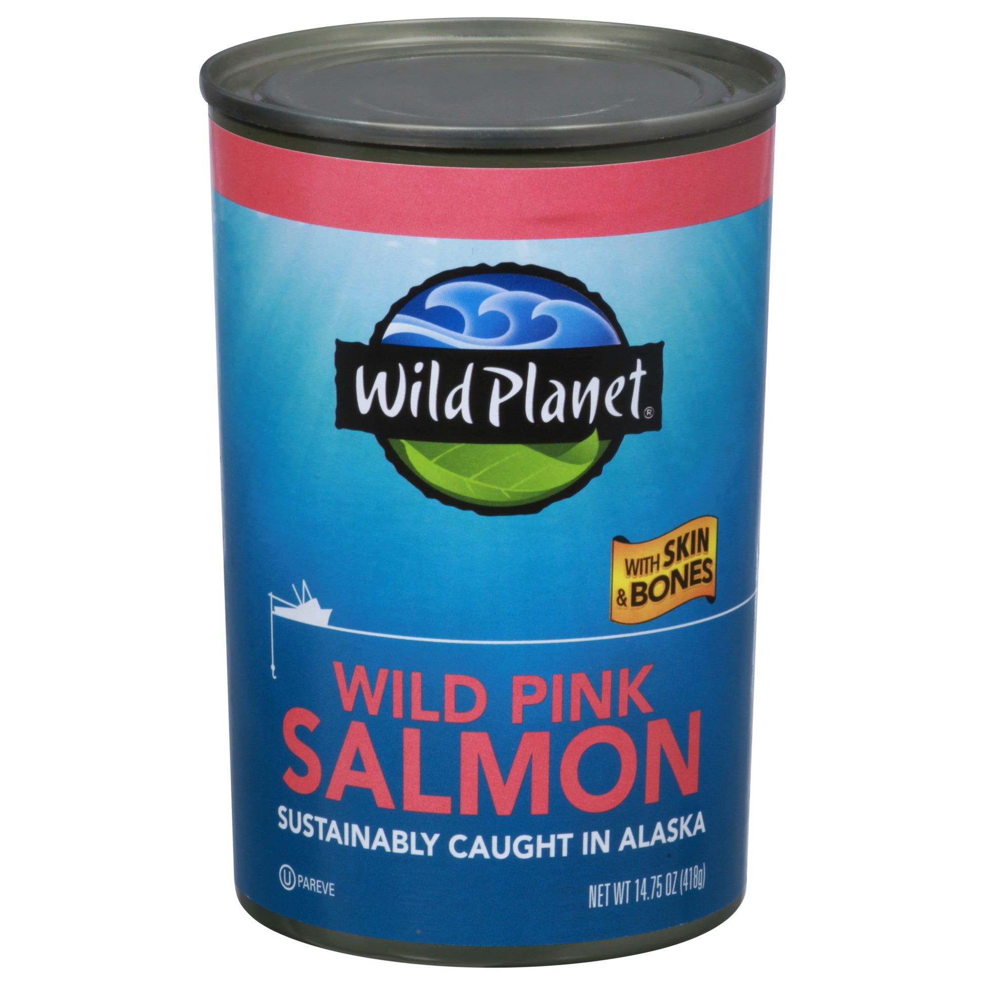 Wild Planet Salmon Wild Pink Canned 14.75 Oz Pack of 12