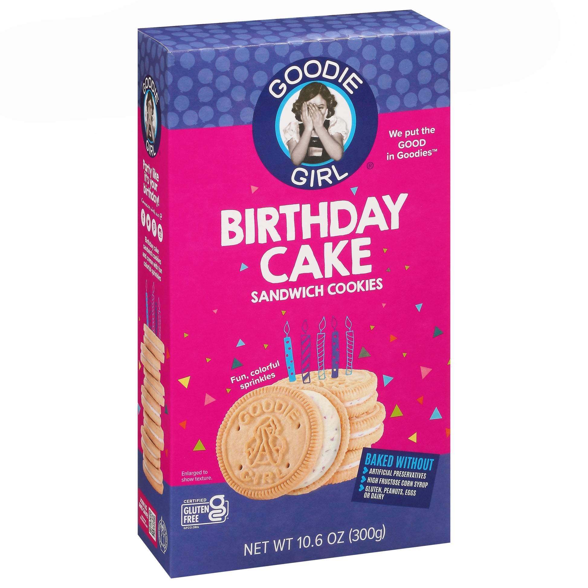 Goodie Girl Cookie Birthday Cake Creme 10.6 oz (Pack Of 6)