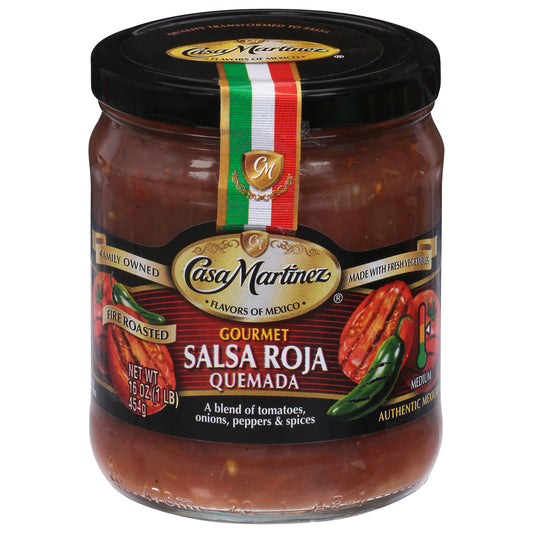 Casa Martinez Salsa Quemada Fire Roasted 16 oz (Pack Of 6)