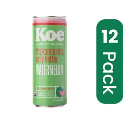 Koe Organic Watermelon kombucha - 12 Fluid Ounce (Pack of 12)