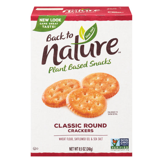 Back To Nature Cracker Classic Round 8.5 oz (Pack Of 6)