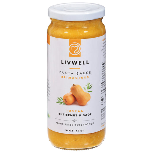 Livwell Foods Sauce Pasta Butternut Sage 16 Oz (Pack of 6)