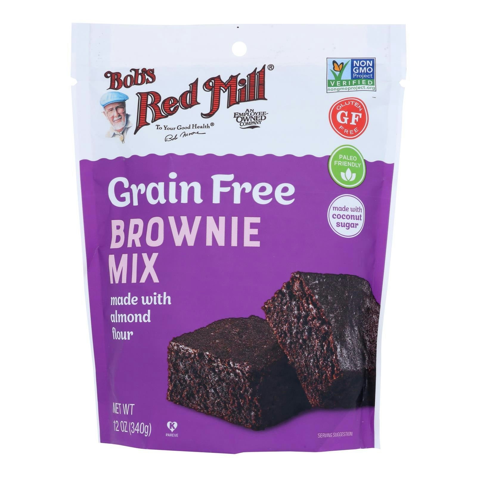 Bob's Red Mill Brownie Mix Green Free 12 Oz Pack of 5