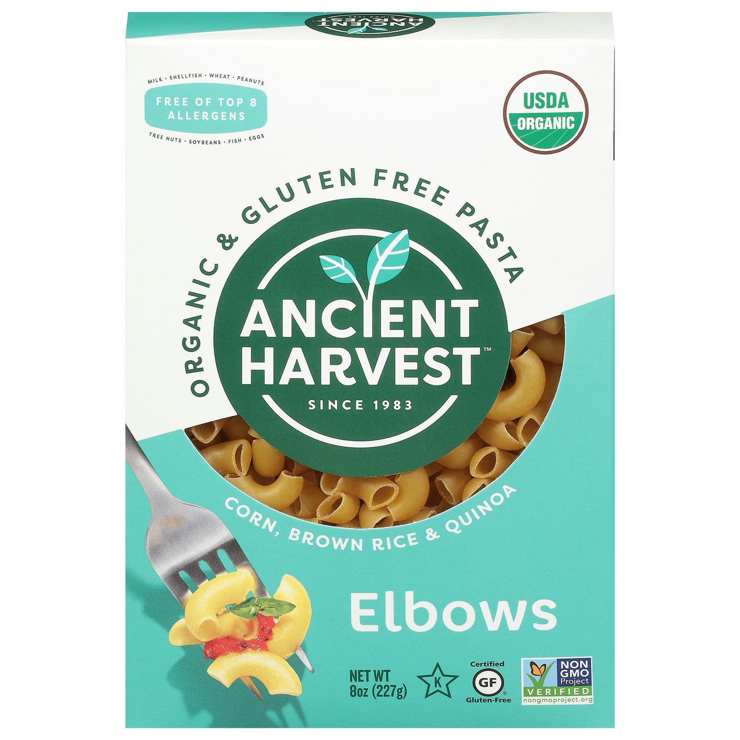 Ancient Harvest Pasta Quinoa Elbows 8 oz (Pack of 12)