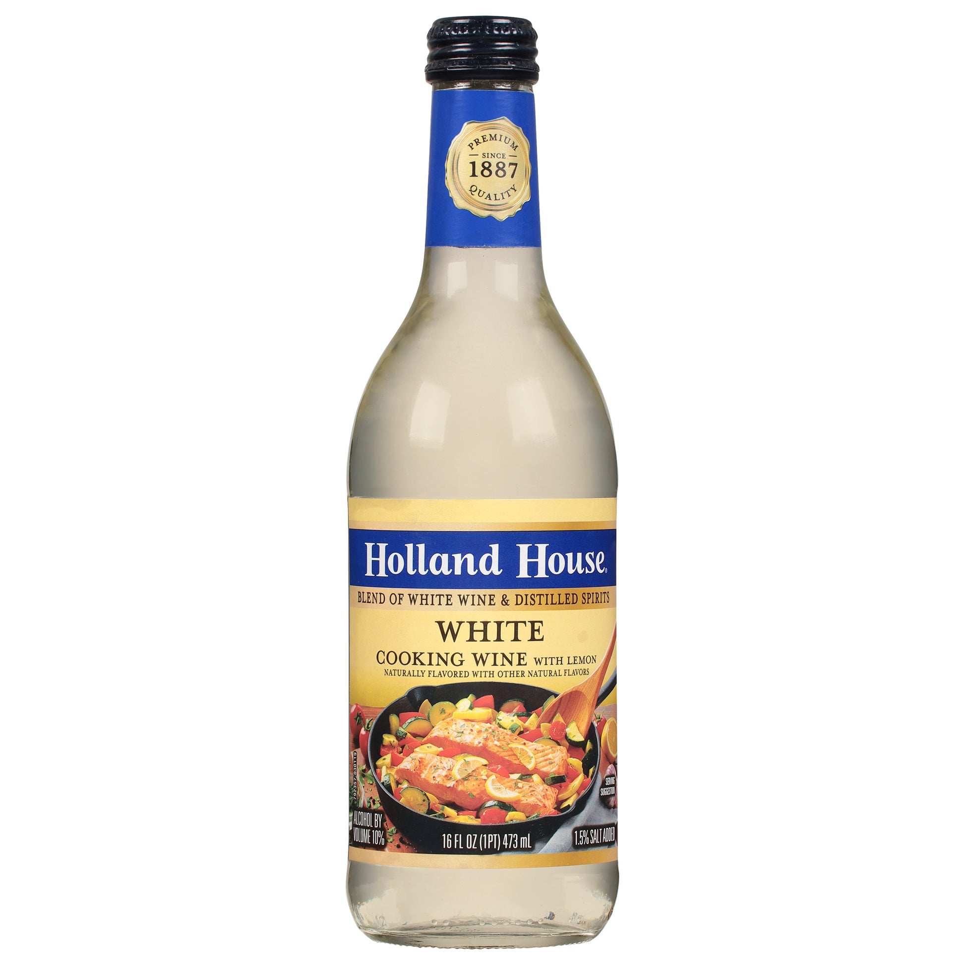 Holland House Cook Wine White Lemon 16 oz (Pack Of 6)