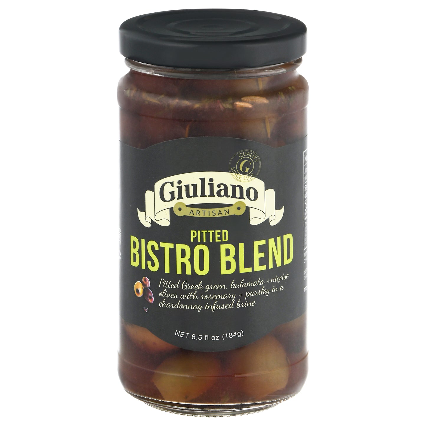 Giuliano Olive Deli Bistro Blend Pitted 6.5 Oz (Pack Of 6)