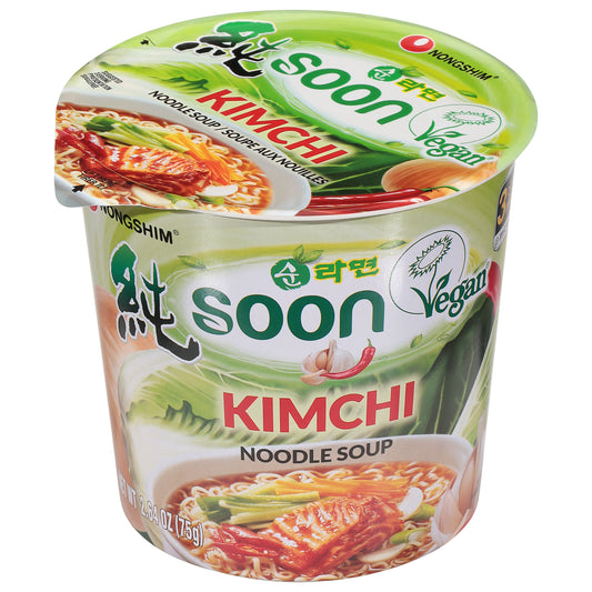 Nong Shim Soup Cup Noodle Kimchi 2.64 oz (Pack Of 6)