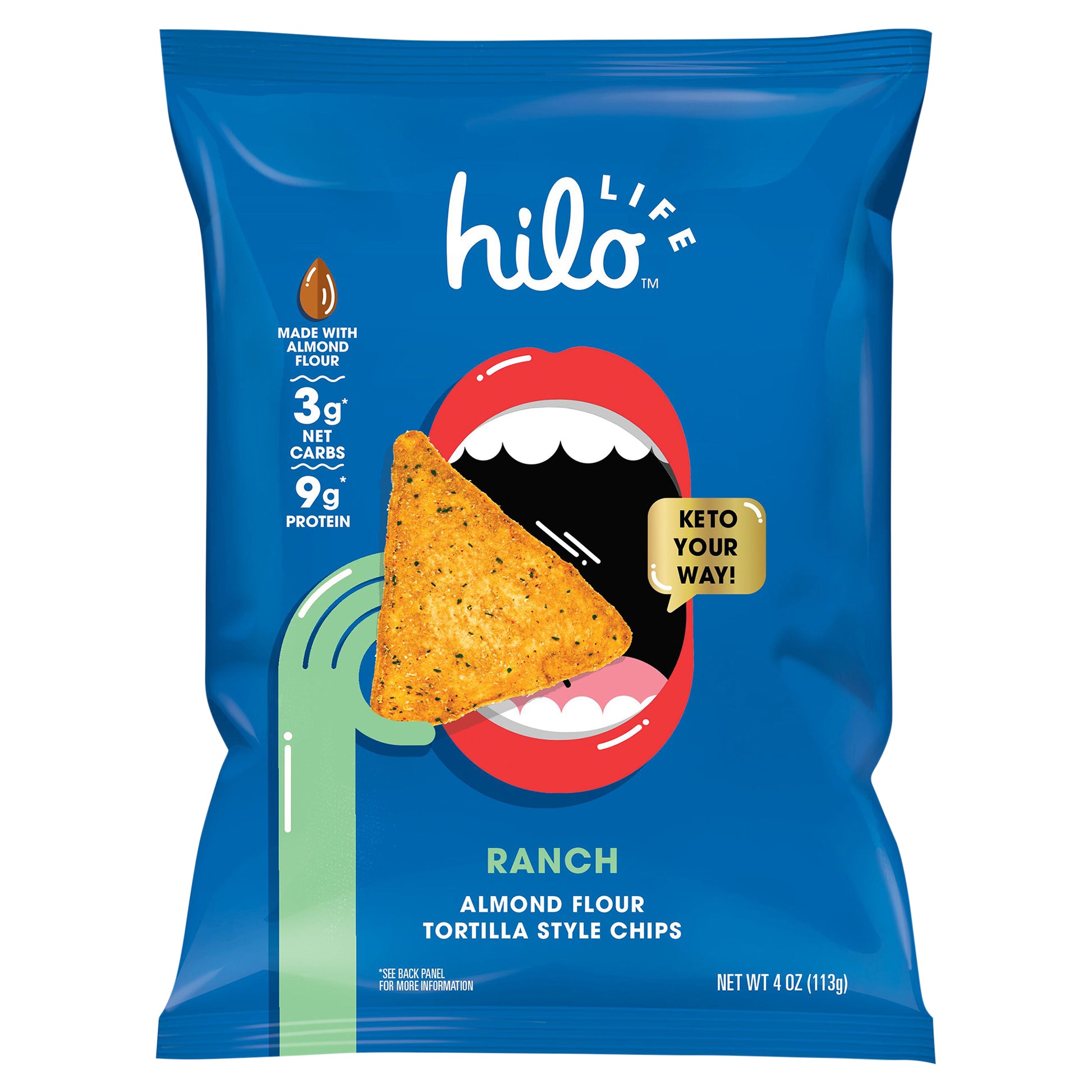 Hilo Life Snacks Chips Tortilla Ranch 4 oz (Pack Of 6)