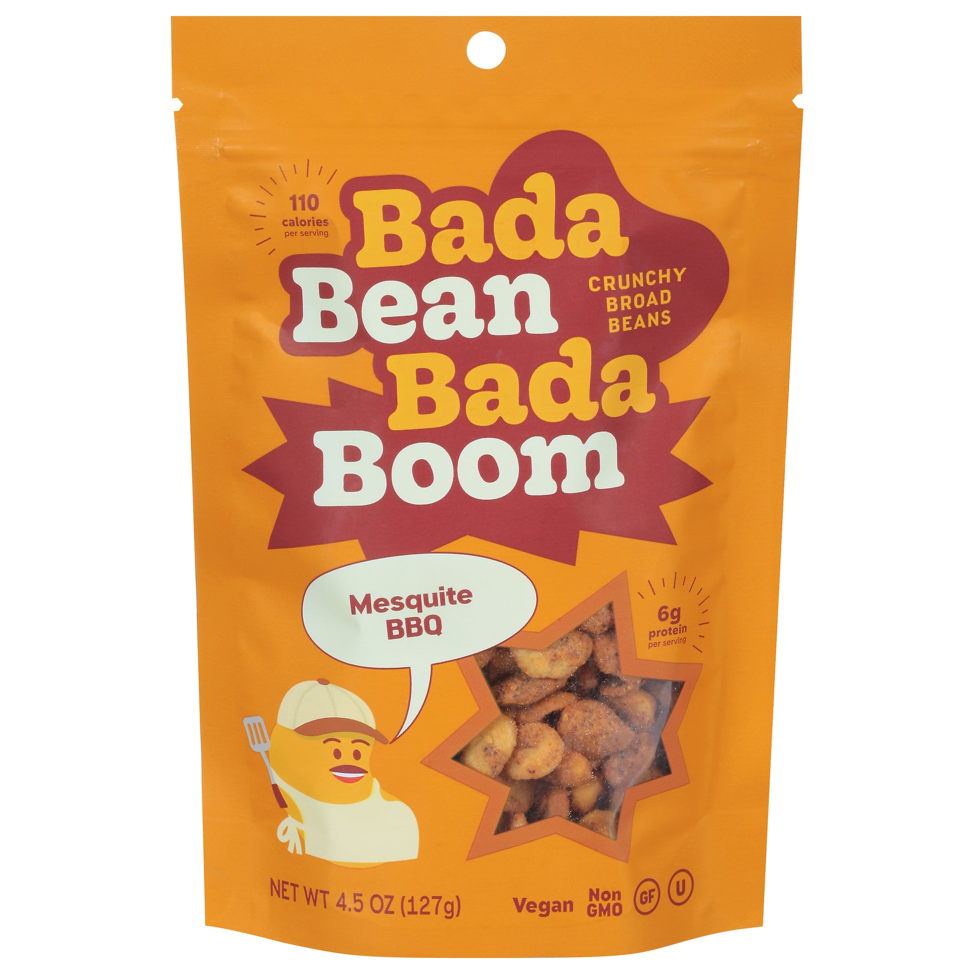 Bada Bean Bada Boom Bean Snack BBQ 4.5 oz (Pack Of 6)