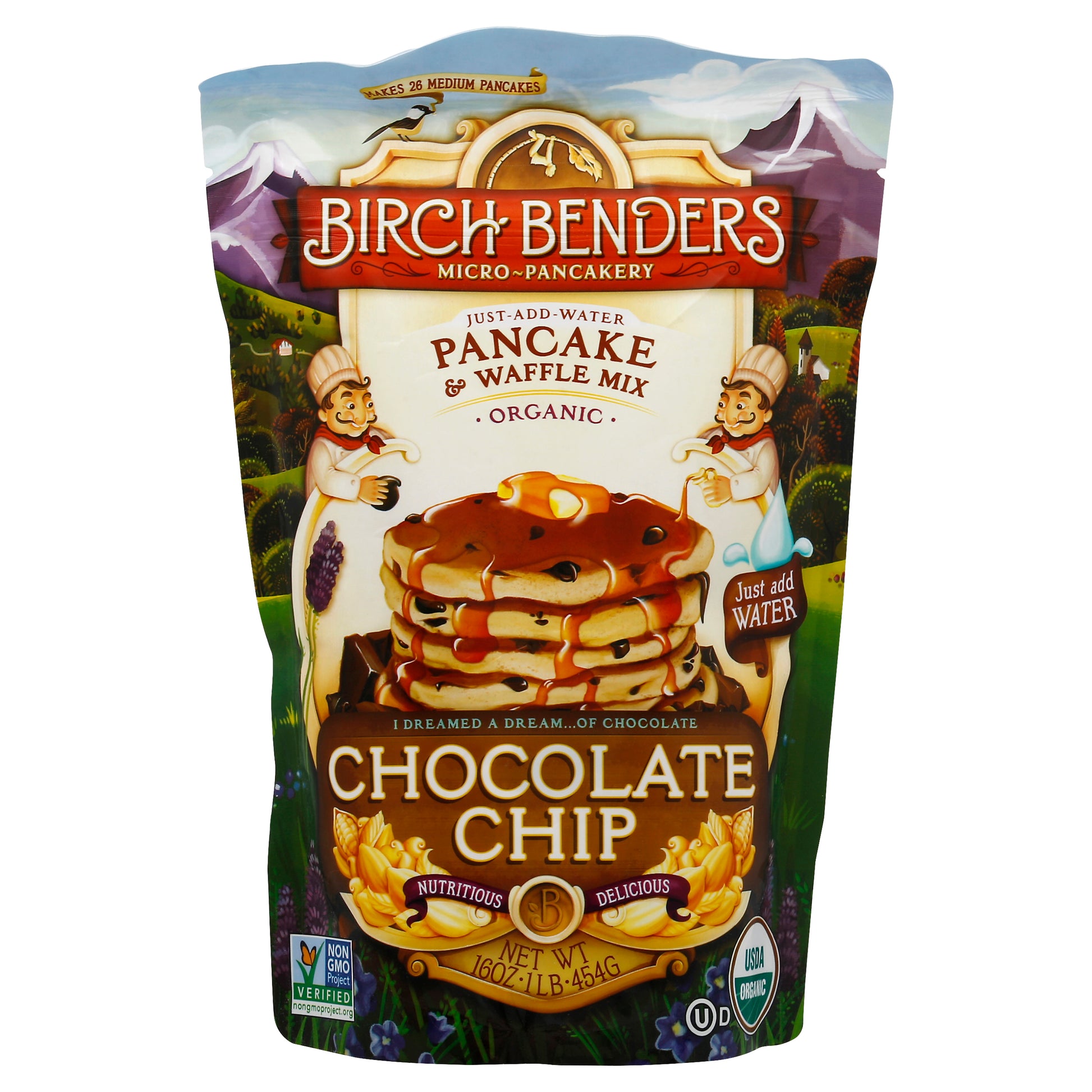 Birch Benders Mix Pancake Add Water Chocolate Chip 16 oz (Pack Of 6)