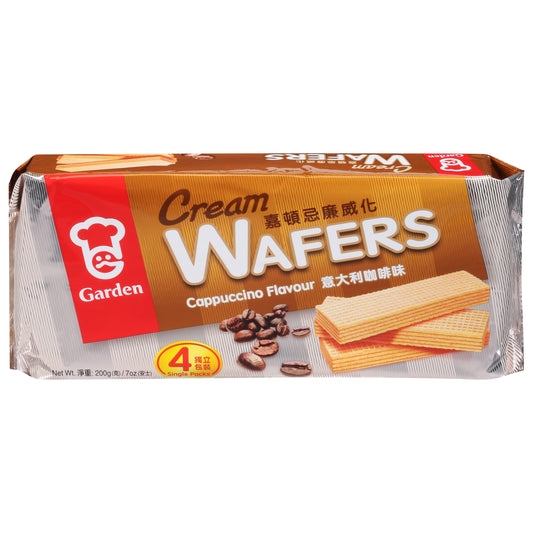 Garden Wafers Cream Cappuccino 7 Oz (Pack Of 8)