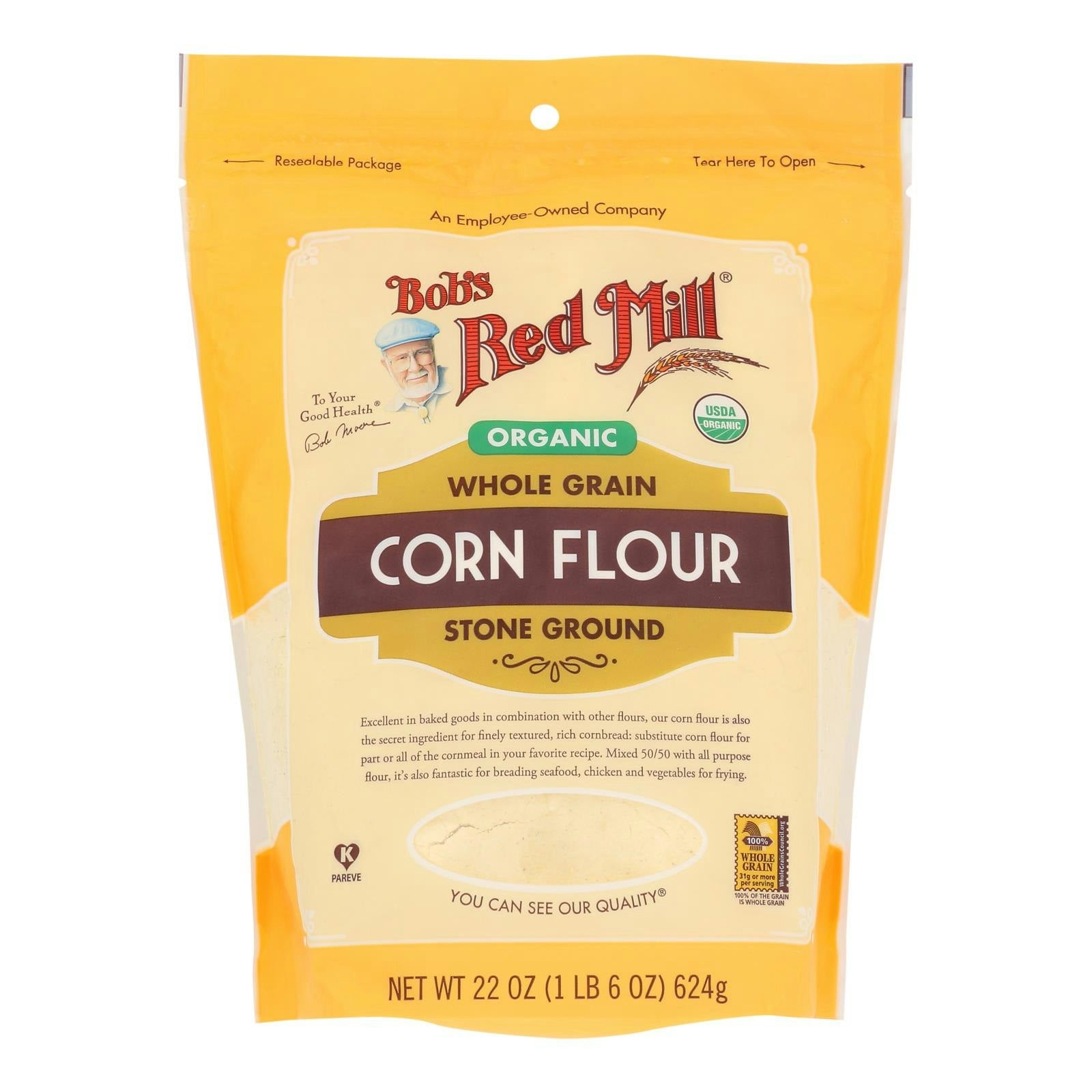 Bob's Red Mill - Flour Corn 22 oz (Pack of 4)