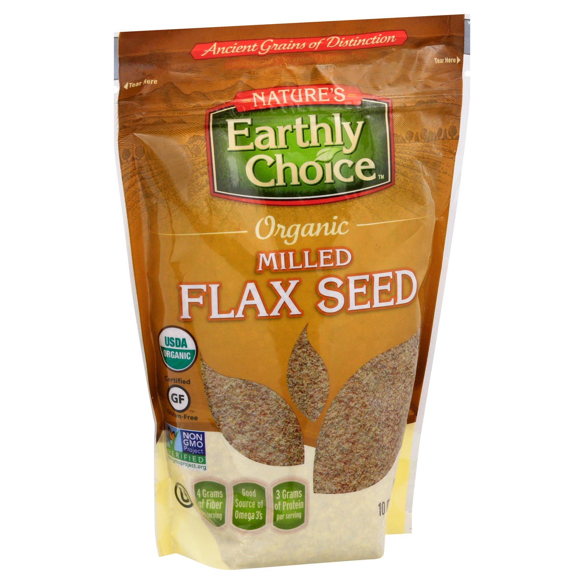 Natures Earthly Choice Seed Flax Milled 10 oz (Pack Of 6)