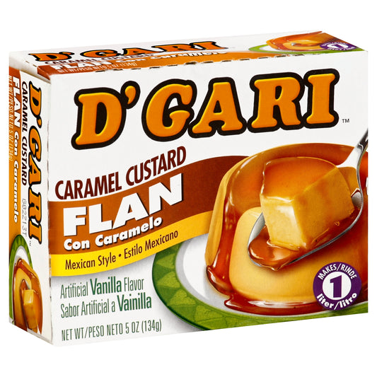 Dgari Flan Custard Caramel 4.7 Oz (Pack Of 24)