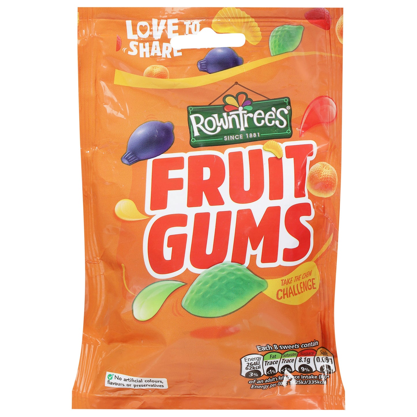 Nestle Candy Fruit Gums Pouch 5.3 Oz (Pack Of 10)