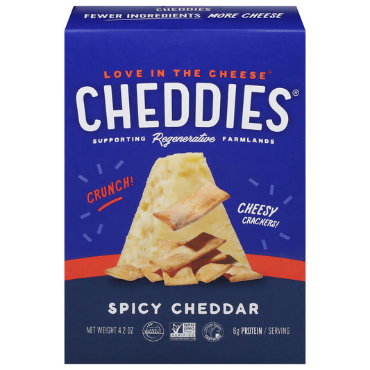 Cheddies Cracker Baked Spicy Cheddar 4.2 oz (Pack Of 6)