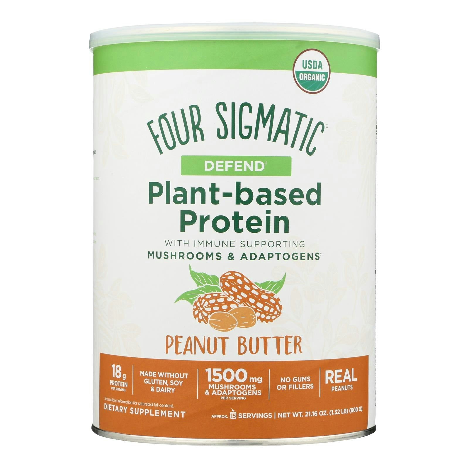 Four Sigmatic - Protein Plant Based Peanut Butter - 21.16 oz