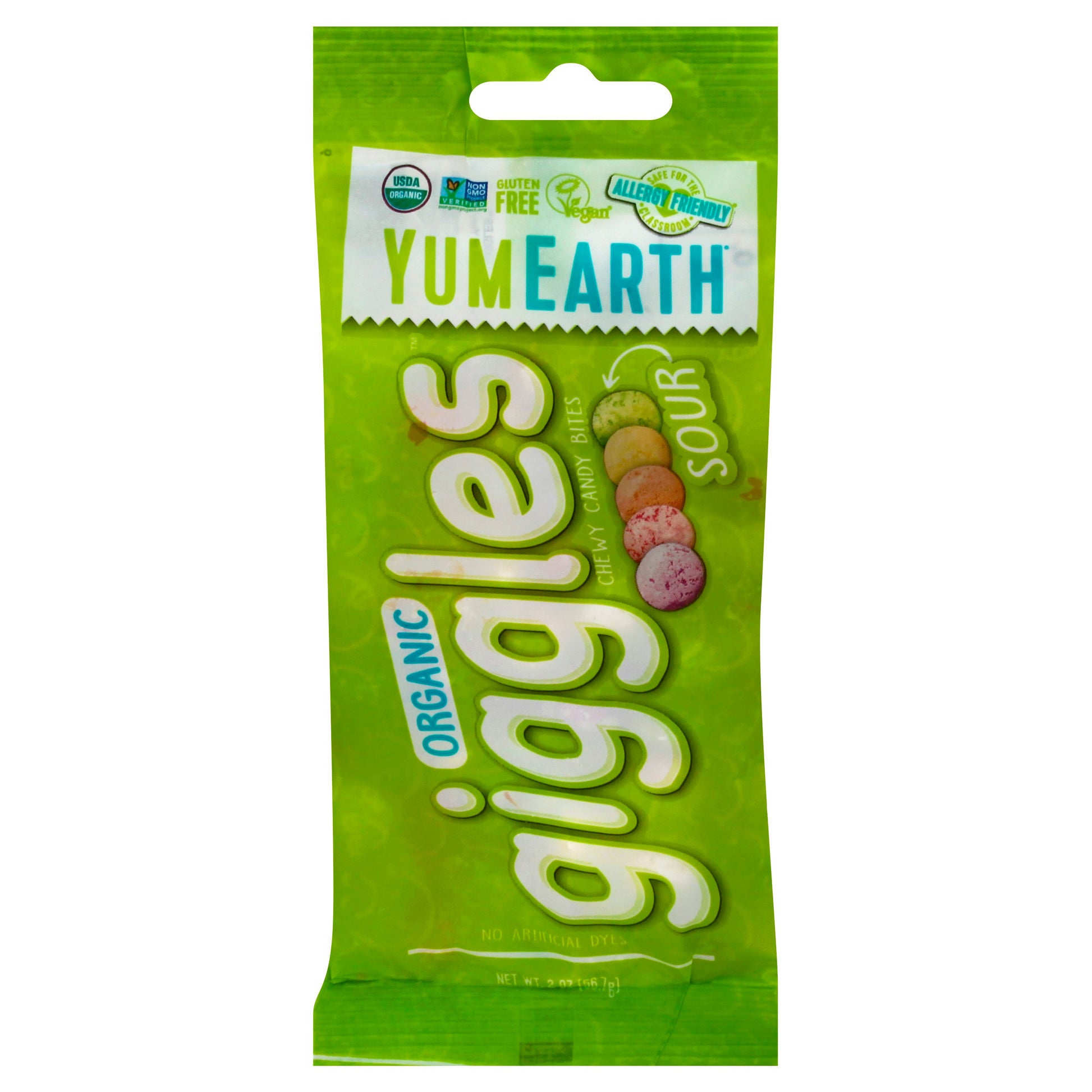 Yumearth Candy Giggles Sour Grab&Go 2 oz (Pack of 12)