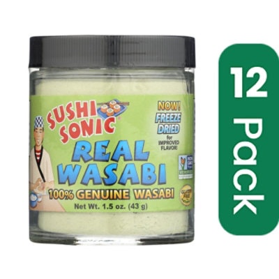 Sushi Sonic Wasabi Powder Gluten Free - 1.5 oz (Pack of 12)