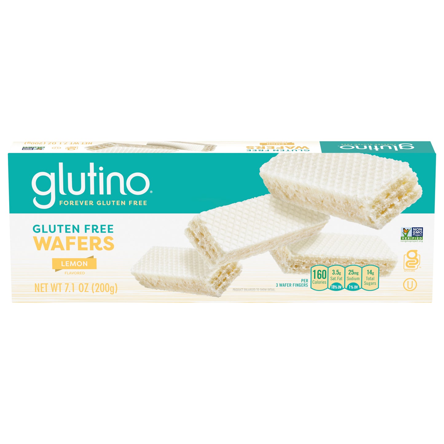 Glutino Cookie Wafer Lemon Wf Gluten Free 7.1 oz (Pack Of 12)