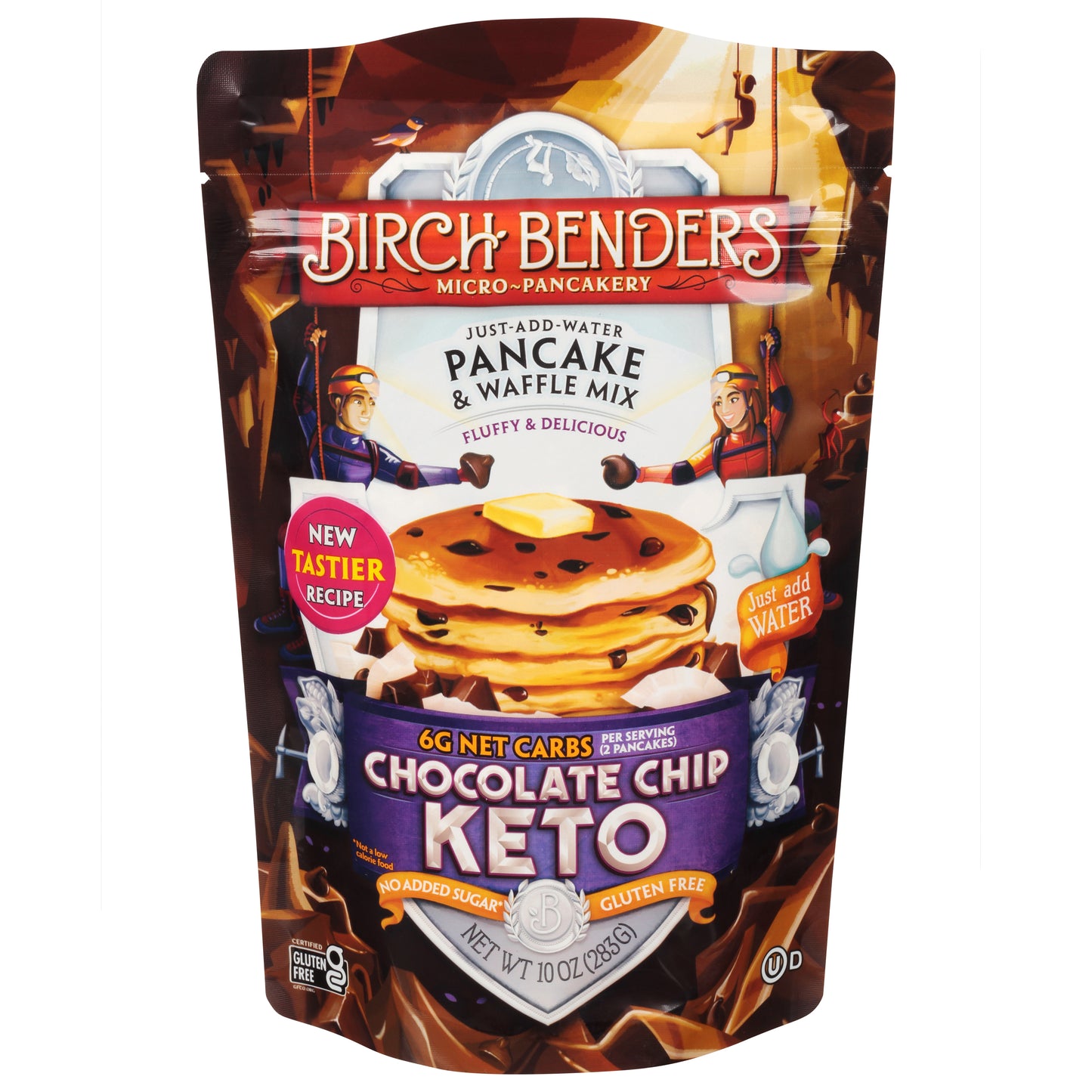 Birch Benders Mix Pancake Waffle Chocolate Chip Keto 10 oz (Pack Of 6)