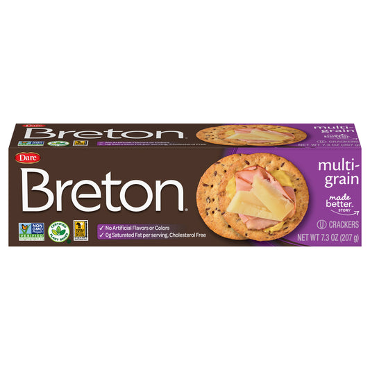 Dare Cracker Breton Multigrain 7.3 oz (Pack Of 12)