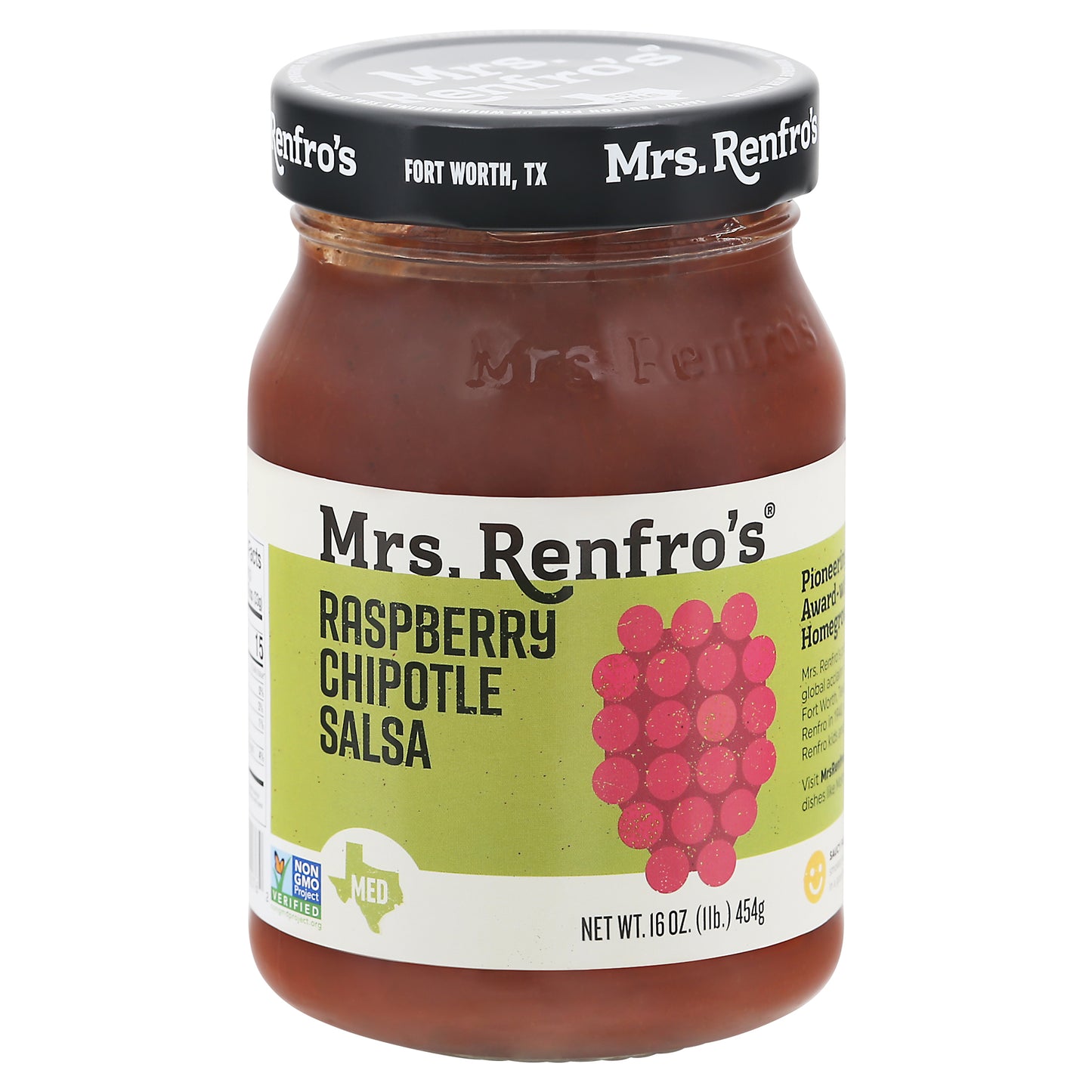 Mrs Renfro Salsa Raspberry Chipotle 16 oz (Pack Of 6)