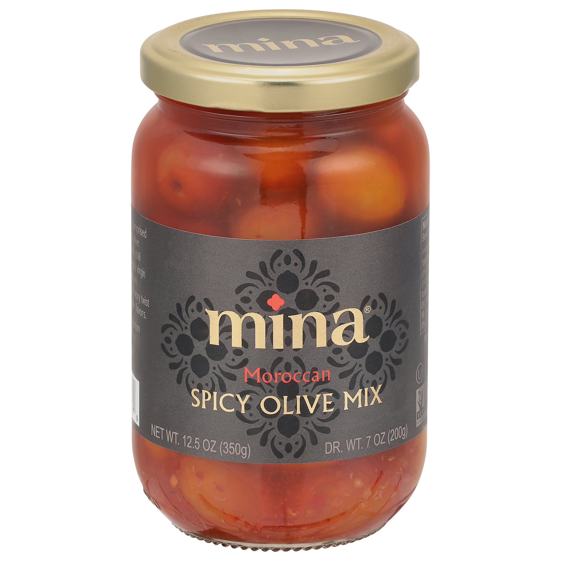 Mina Olives Mixed Spicy 12.5 Oz (Pack Of 6)