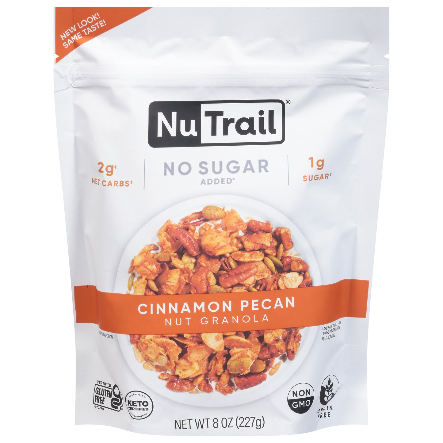 Nutrail Granola Keto Cinnamon Pecan 8 Oz (Pack Of 6)