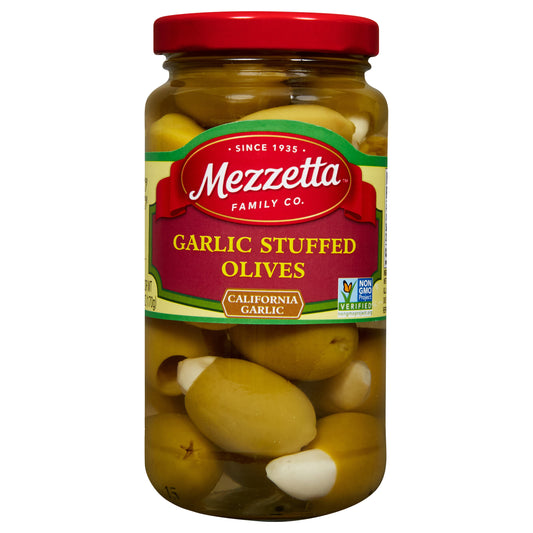 Mezzetta Olive Garlic Stuffed 6 oz (Pack Of 6)