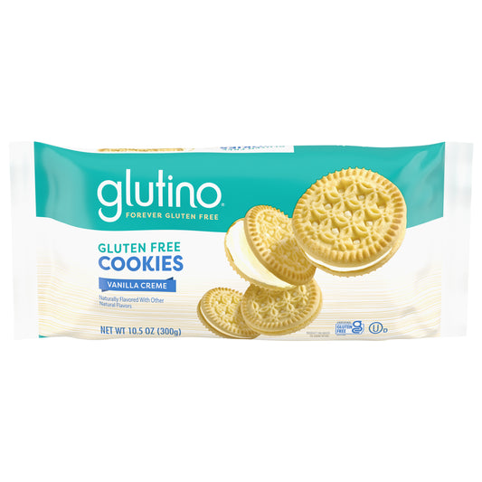 Glutino Cookie Vanilla Creme Gluten Free 10.5 oz (Pack Of 12)