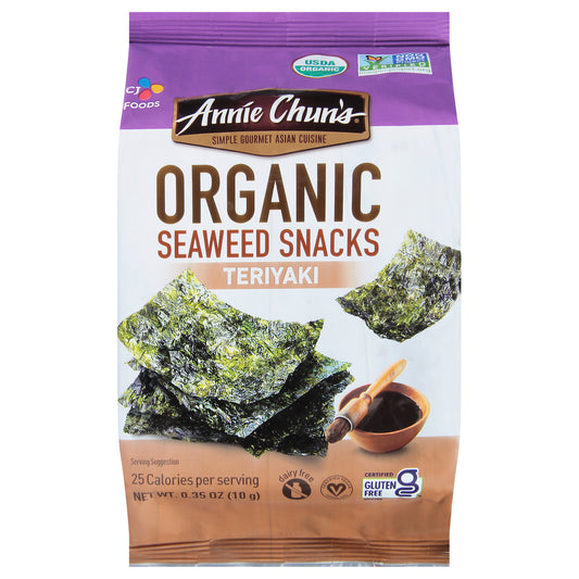 Annie Chuns Seaweed Teriyaki 0.35 Oz (Pack Of 12)