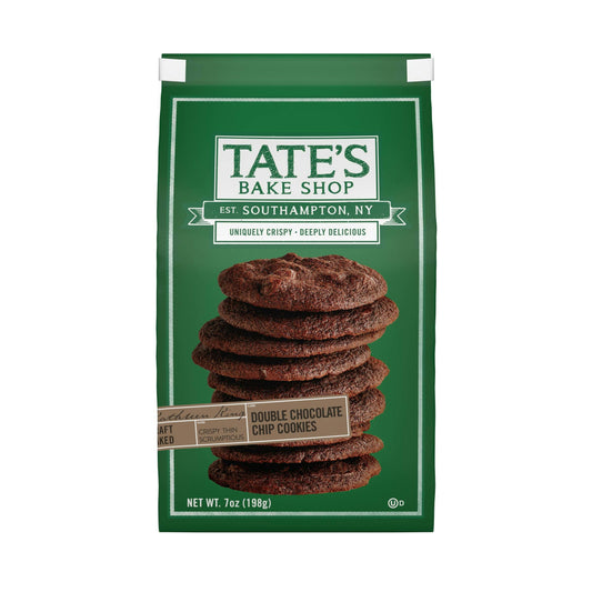 Tates Cookie Double Chocolate Chip 7 oz (Pack of 6)